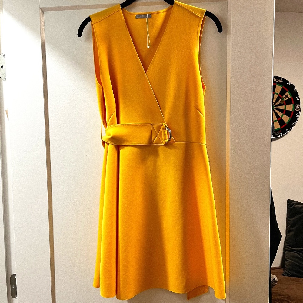 Zara - Yellow A-Line Dress
